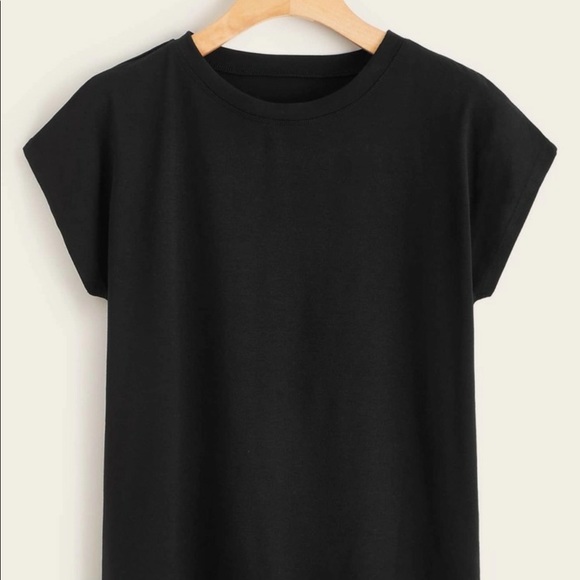 SHEIN Tops - Cap Sleeve Solid Tee